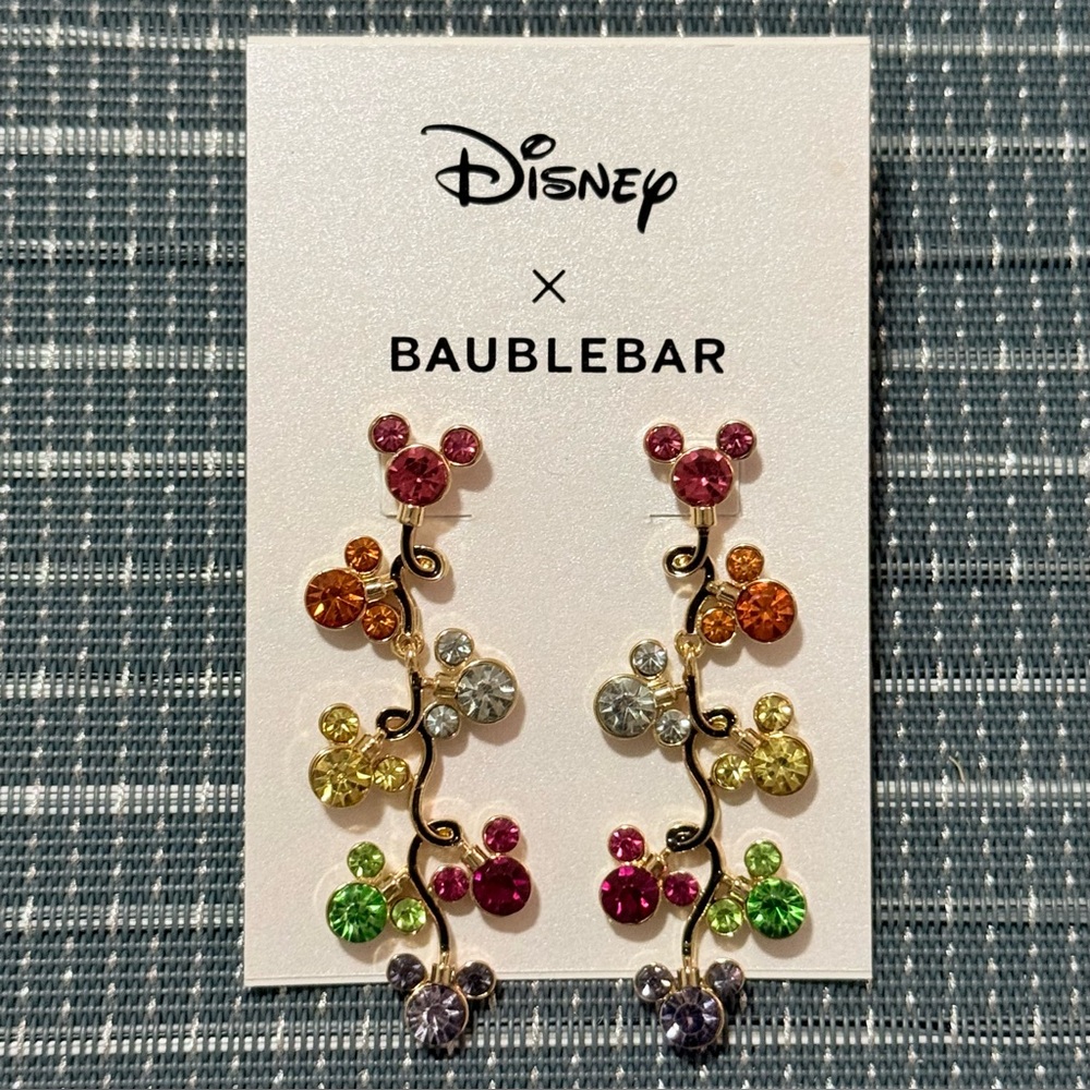 NEW | DISNEY x BAUBLEBAR | Mickey Mouse Christmas Light Drop Earrings